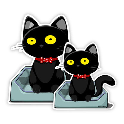 Blacky Cat - Sticker