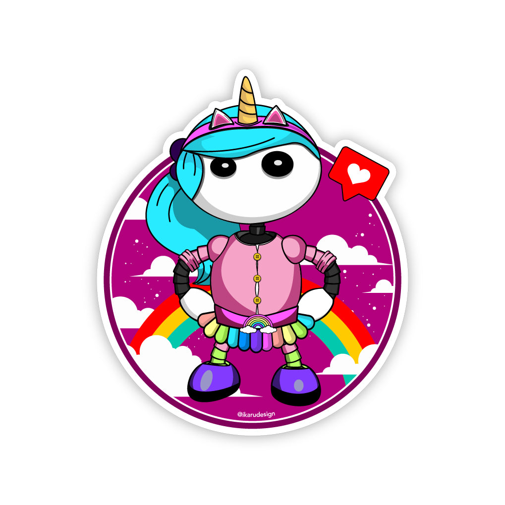 Ikaru Rainbow PJs - Sticker