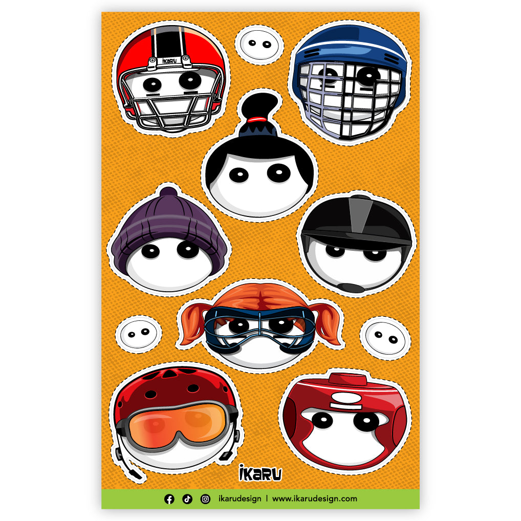 Ikaru Sticker Sheets - Set (6 Sheets)