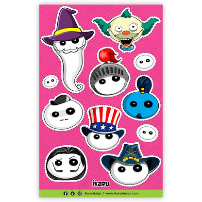 Ikaru Sticker Sheets - Set (6 Sheets)