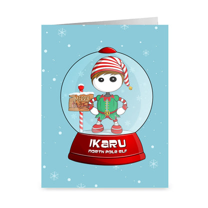 Ikaru Santa Helper - Folded Cards