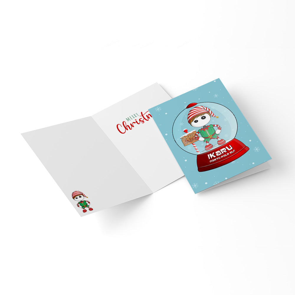 Ikaru Santa Helper - Folded Cards