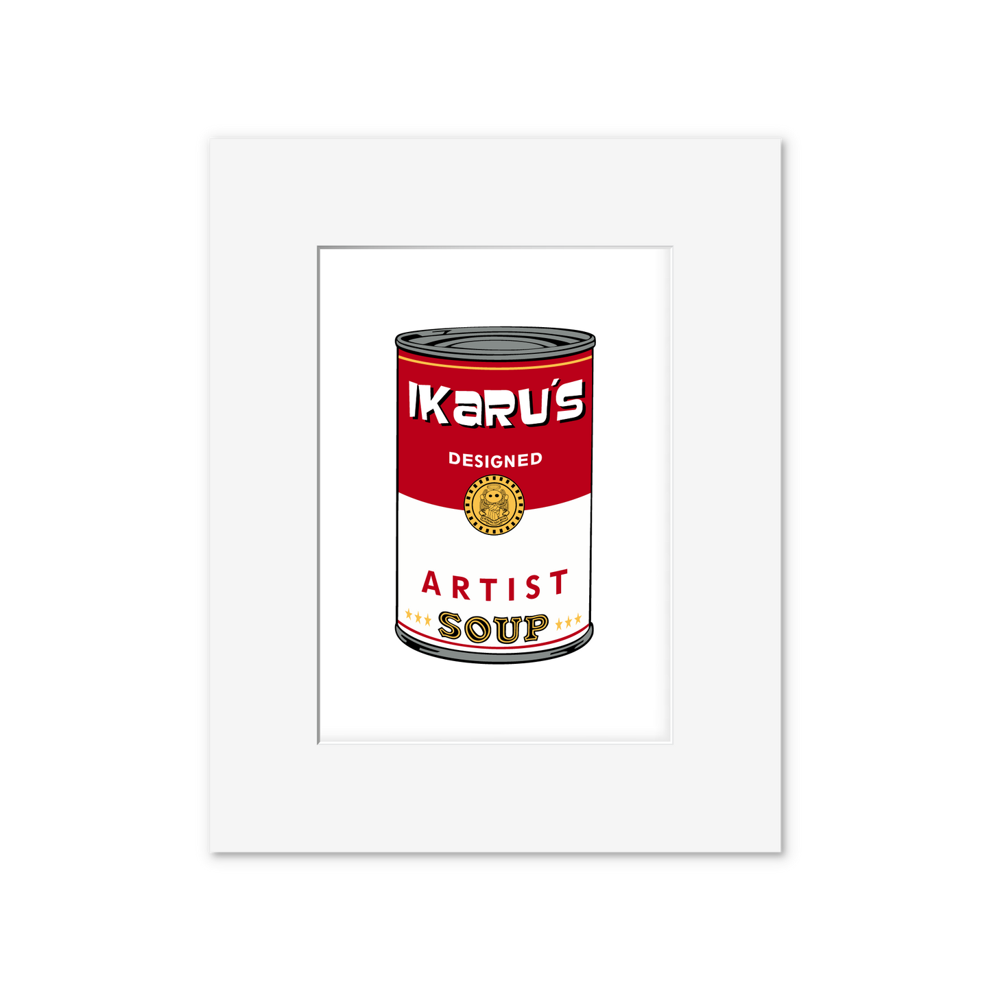  Ikaru Artist Soup art print, original pop art illustration, 8x10 inches