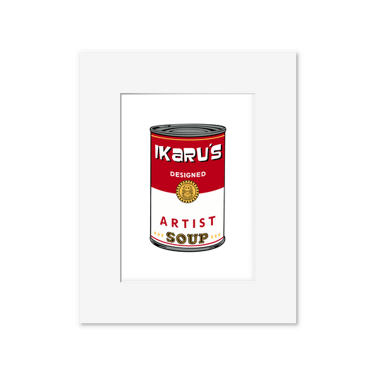  Ikaru Artist Soup art print, original pop art illustration, 8x10 inches