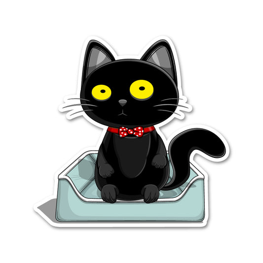Blacky Cat - Sticker