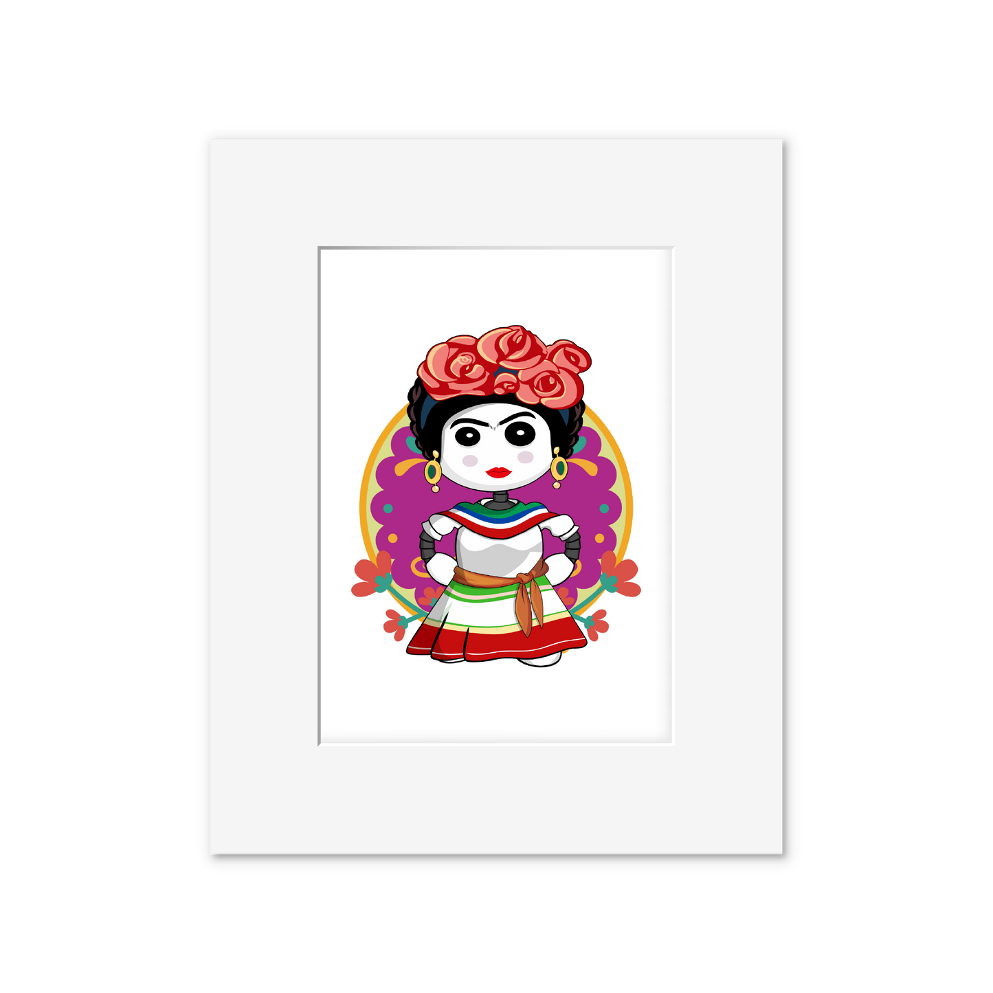 Ikaru Frida art print, original character illustration, 8x10 inches