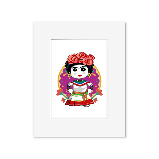 Ikaru Frida art print, original character illustration, 8x10 inches