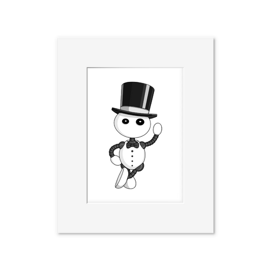 Ikaru GALA art print, original character illustration, 8x10 inches