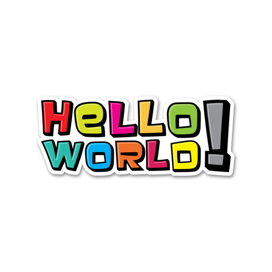 Hello World - Sticker