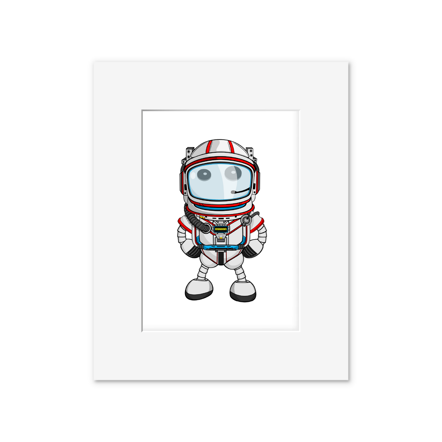 Ikaru Space art print, original character illustration, 8x10 inches