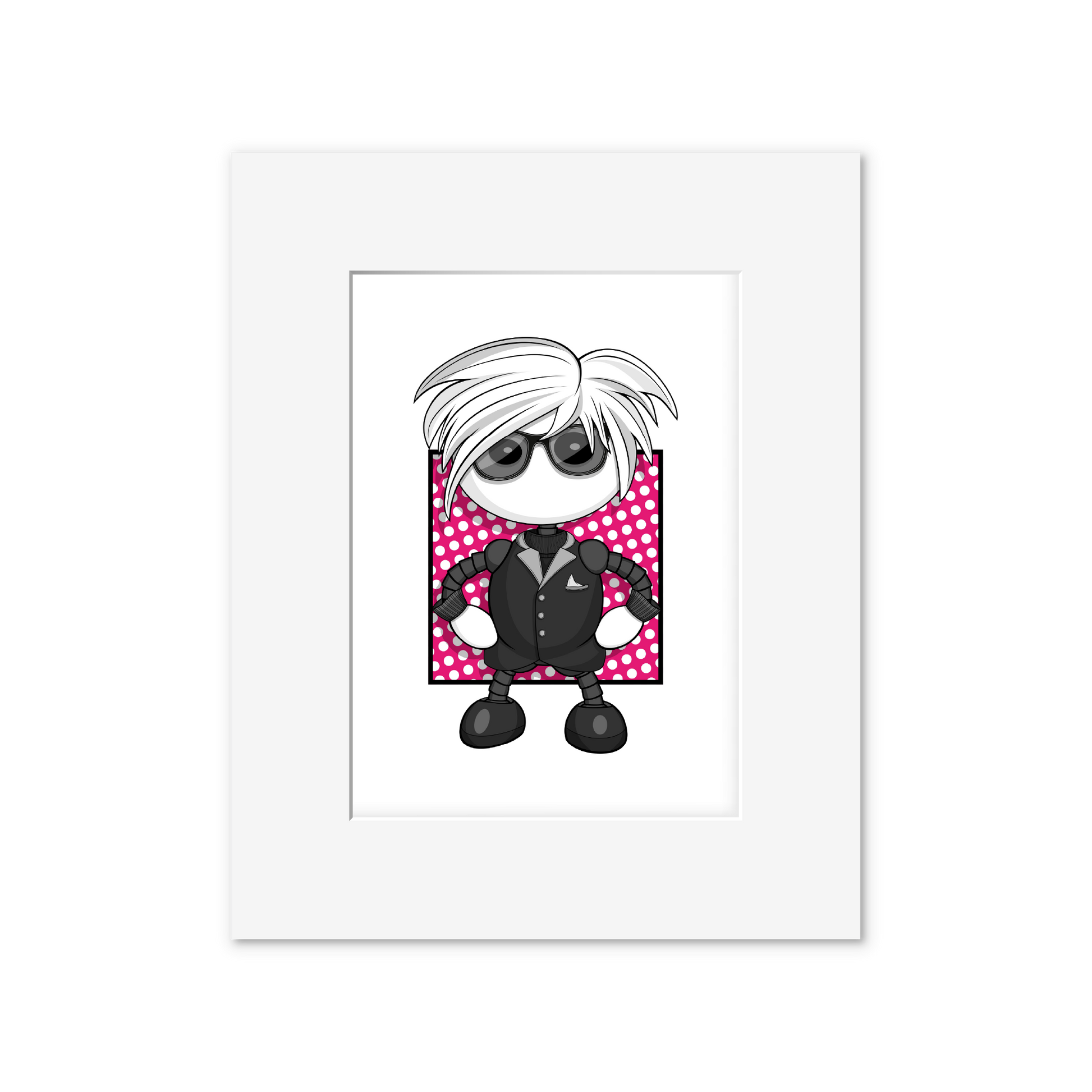 Ikaru Warhol art print, original pop art illustration, 8x10 inches