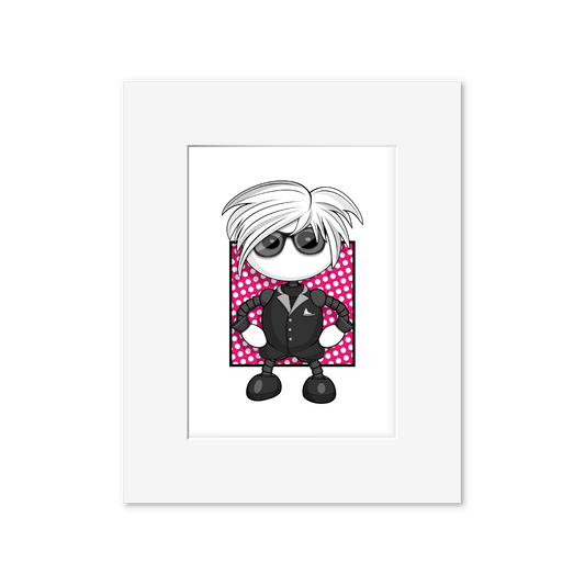  Ikaru Warhol art print, original pop art illustration, 8x10 inches