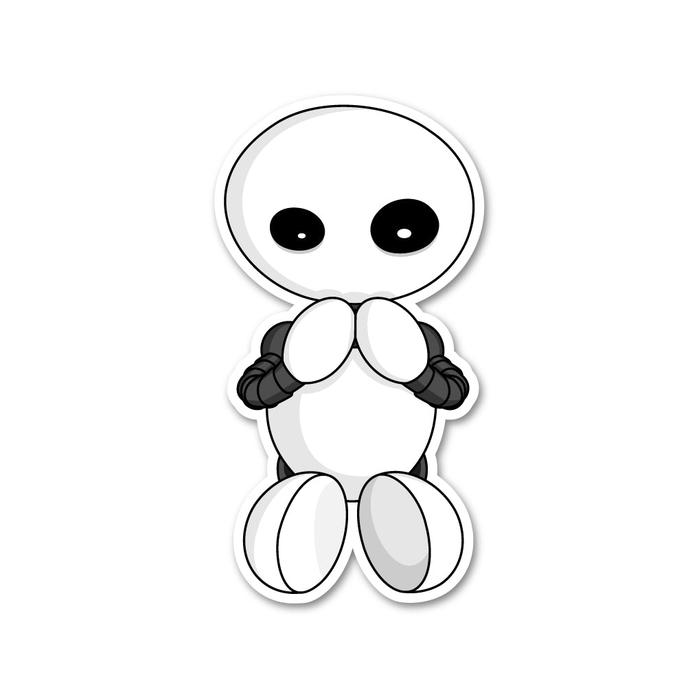 Ikaru Yoga Lotus sticker, original character illustration