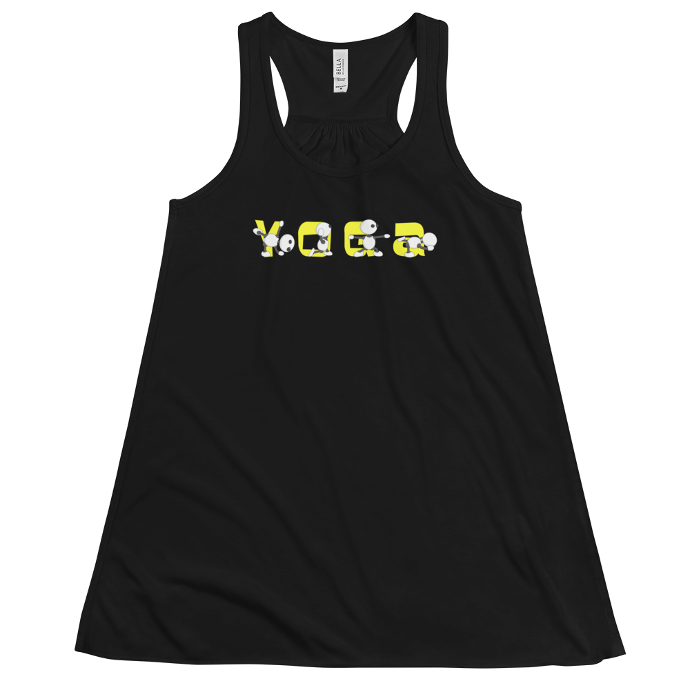 Ikaru Yoga women's racerback tank top, original character design