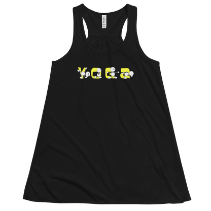 Ikaru Yoga women's racerback tank top, original character design