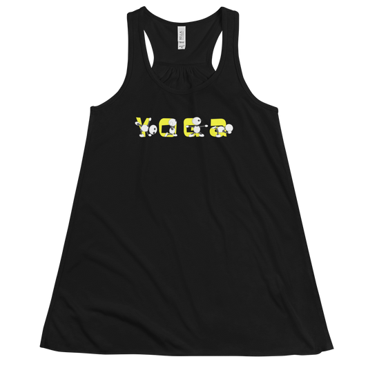 Ikaru Yoga women's racerback tank top, original character design