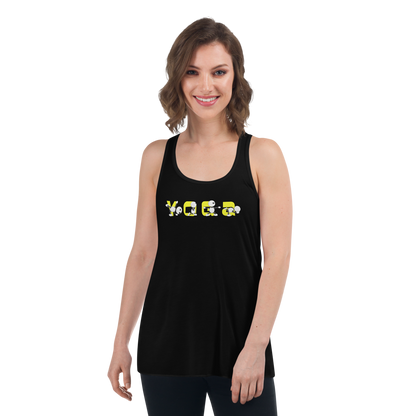 Ikaru Yoga women's racerback tank top, original character design