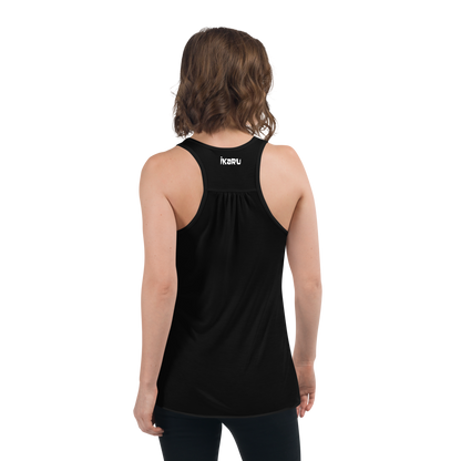 Ikaru Yoga women's racerback tank top, original character design