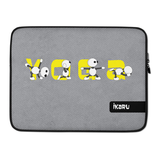 Ikaru Yoga laptop sleeve, original character illustration