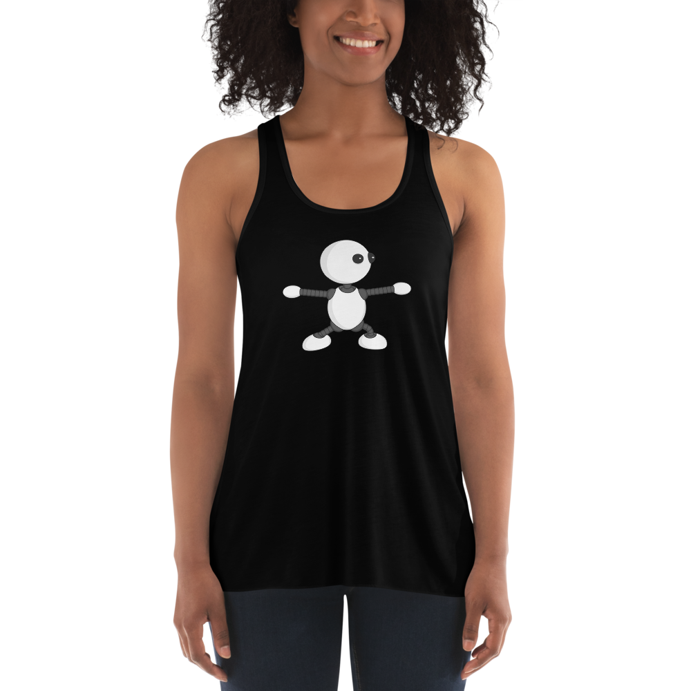 Ikaru Yoga women's racerback tank top, original character design