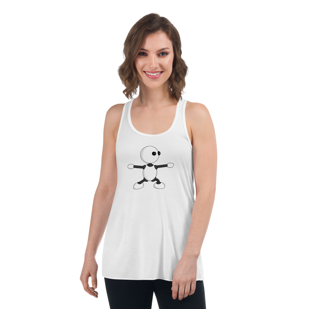 Ikaru Yoga women's racerback tank top, original character design