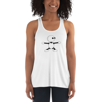 Ikaru Yoga women's racerback tank top, original character design