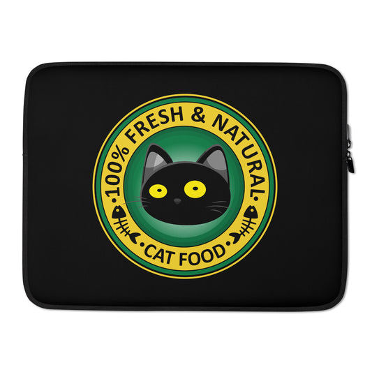Blacky Cat Food (Laptop Sleeve)