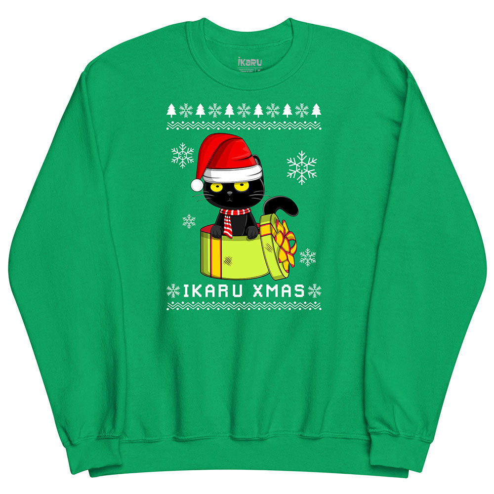 Ikaru Blacky Cat Ugly Sweater - Sweatshirt (Adult & Youth)
