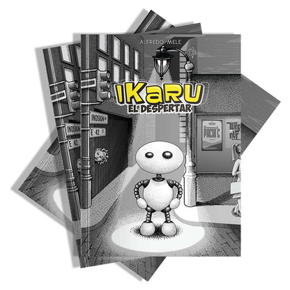 Portada del libro IKARU El Despertar, edición en español de Alfredo Mele